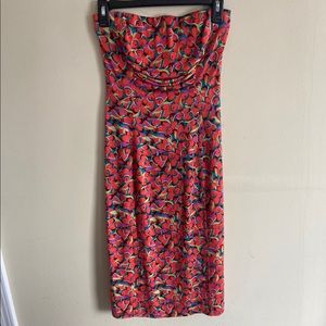 Diane von Furstenberg Silk-Jersey Clownfish Dress